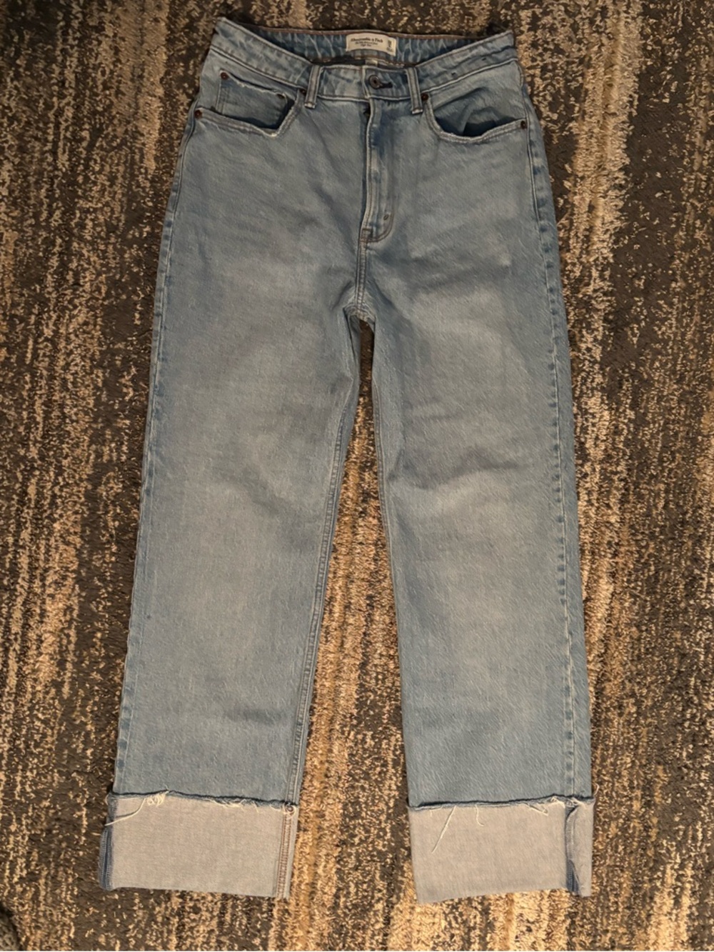 Abercrombie & Fitch Light Blue High-Rise Jeans